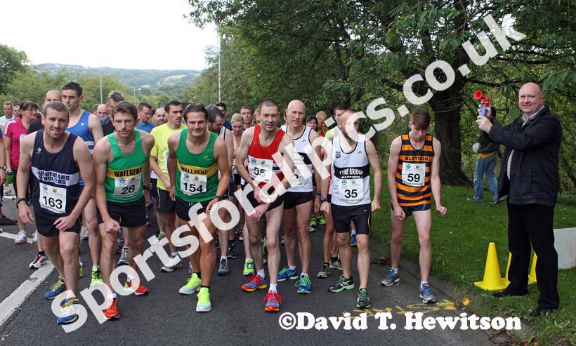 Look North weatherman Paul Mooney starting the Prudhoe Miners Race.